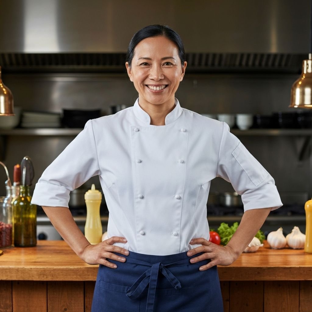 Local business owner smiling with their team